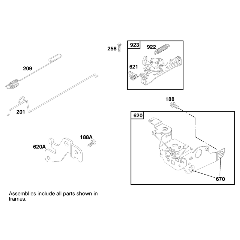 Engine Briggs and Stratton Model 127702-1745-E1 Serial No 8901374 and Up