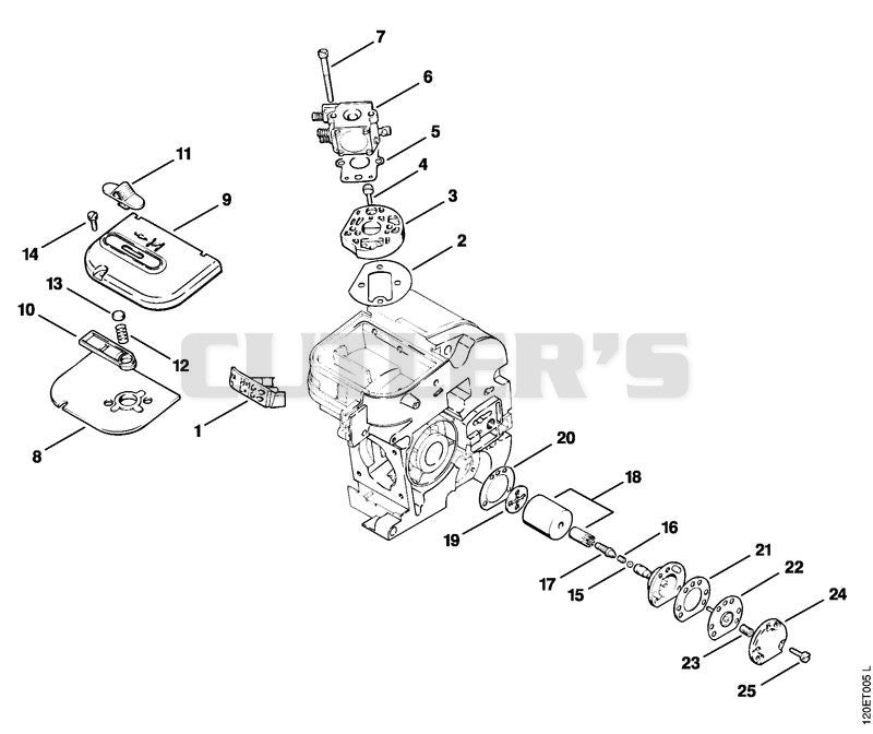 Air filter, Oil pump