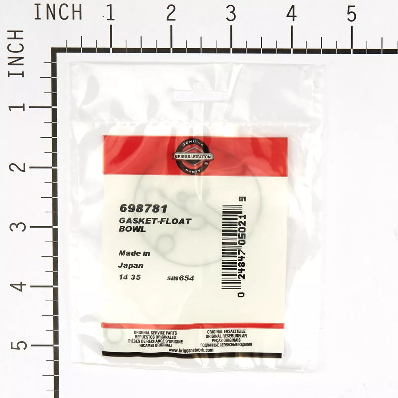 Briggs & Stratton 698781 Float Bowl Gasket