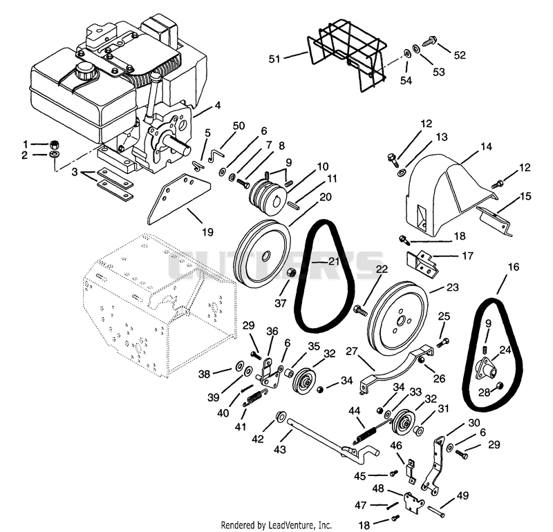 Engine And Belt Drive