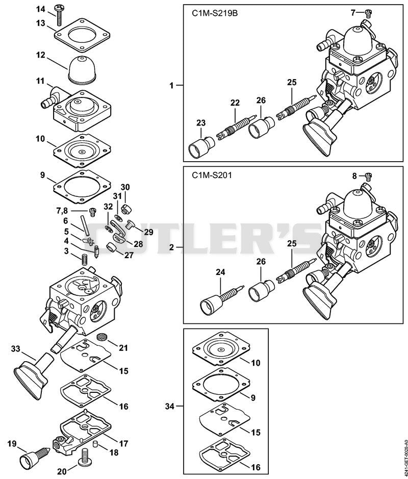 Carburetor C1M-S219, C1M-S201