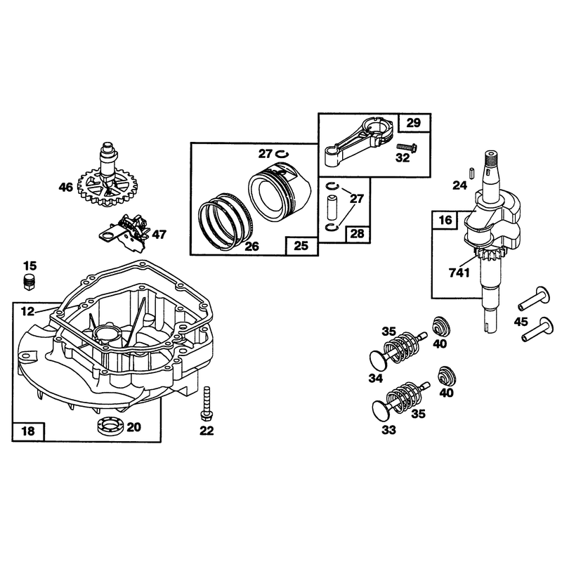 Engine Briggs and Stratton Model 122702-3171-01