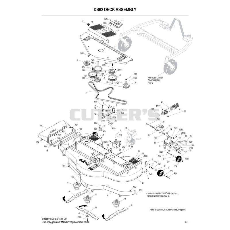 DS62 DECK ASSEMBLY
