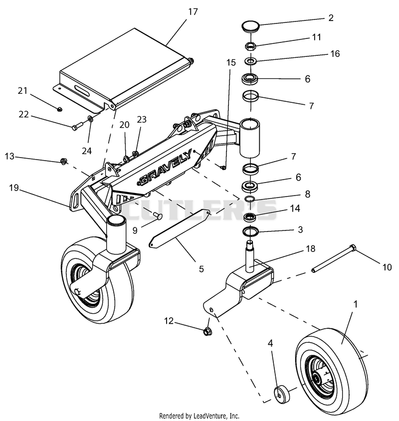 Front Axle And Tire