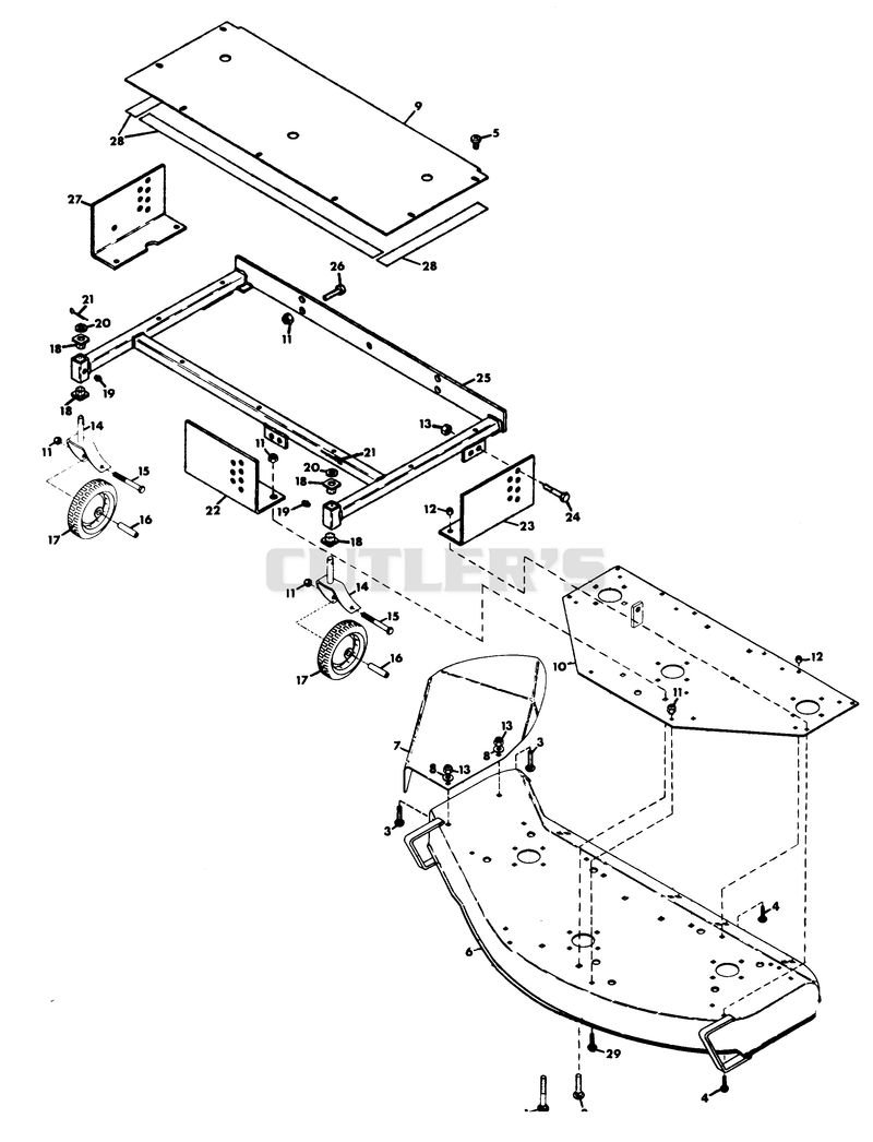 MOWER FRAME