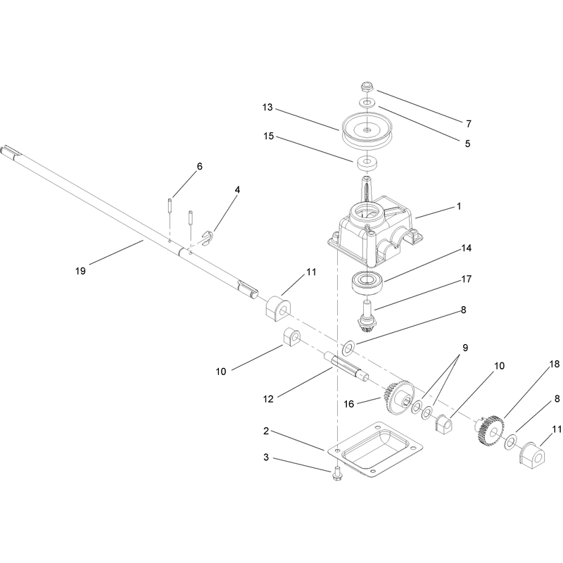 Gear Case Assembly No 108-8140