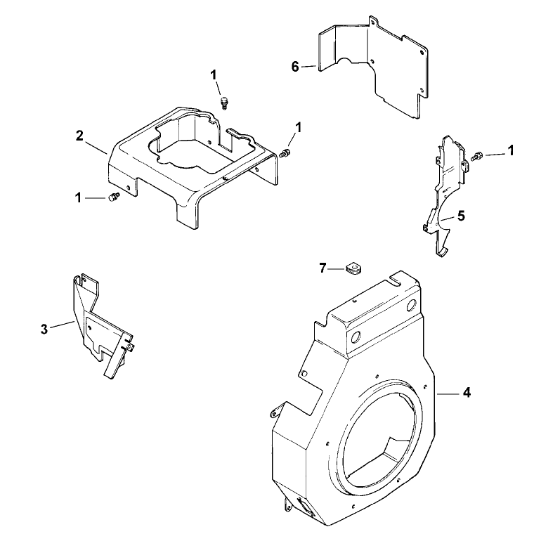 Blower Housing and Baffles Model 73429 Only