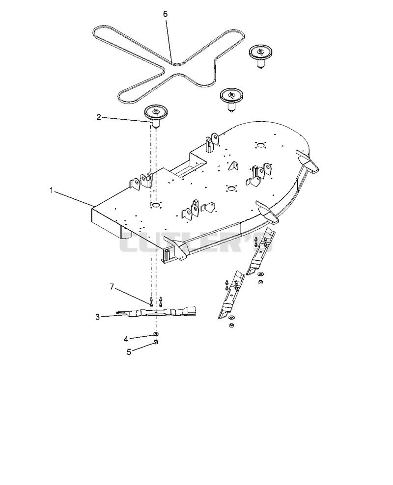 Deck, Belt, Blades And Spindles - 60"