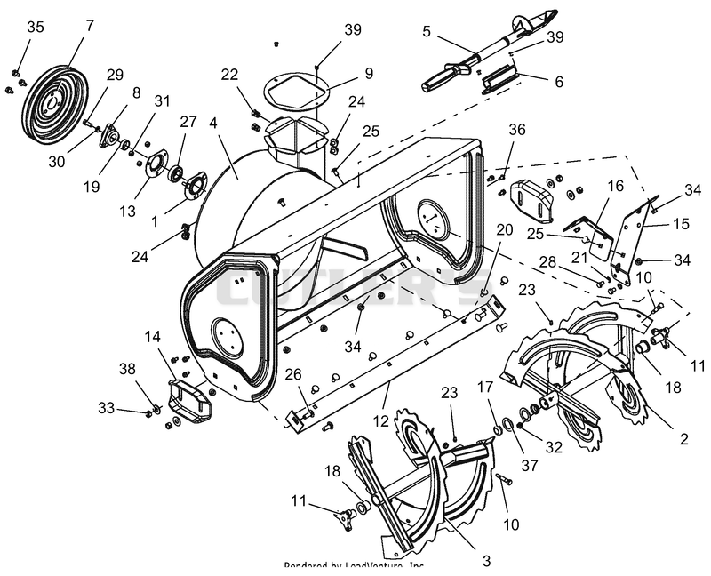 Auger And Housing - 30"