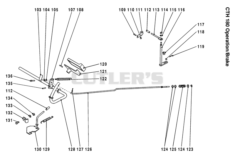 BRAKE / REAR MOWER LIFT