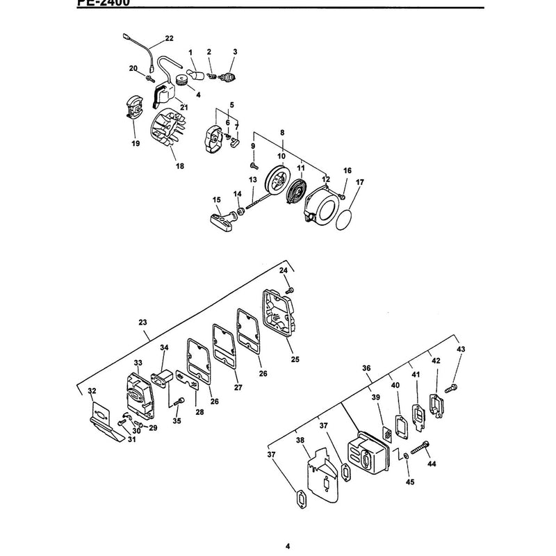 Starter, Ignition, Clutch, Exhaust