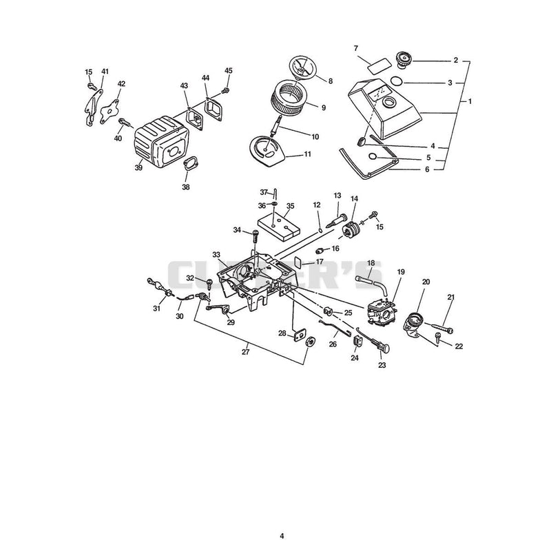 INTAKE, EXHAUST, AIR CLEANER