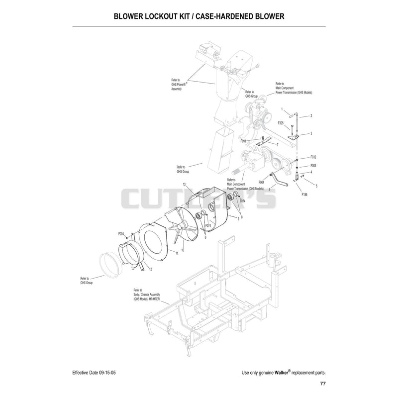Blower Lockout Kit Case Hardened Blower