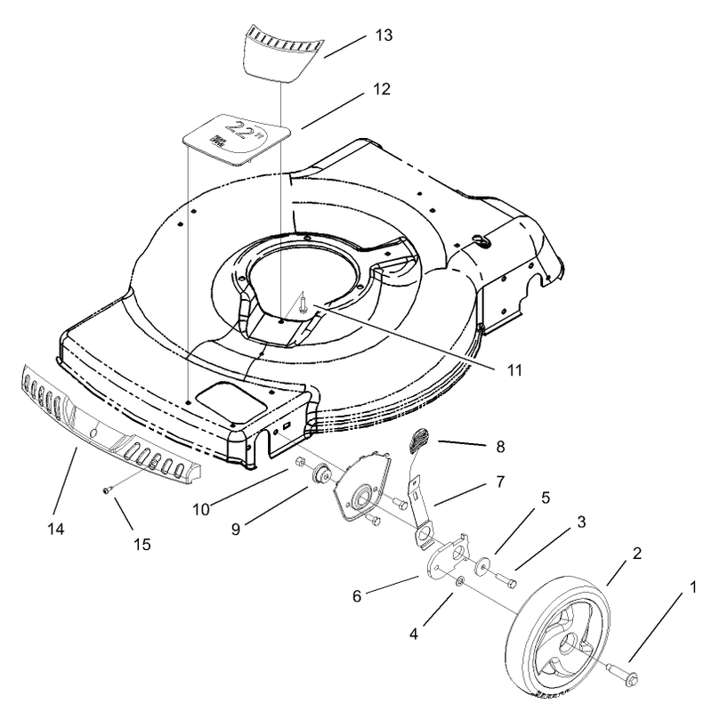 Front Axle and Wheel Assembly