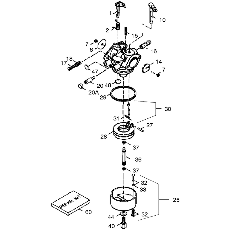 Carburetor Part No. 640054