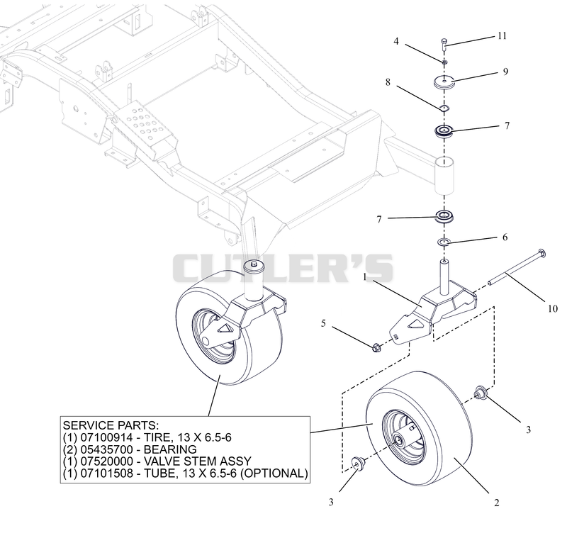 Front Caster Wheels