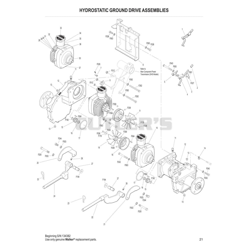 Hydrostatic Ground Drive Assemblies