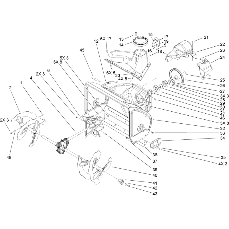 Auger and Housing Assembly