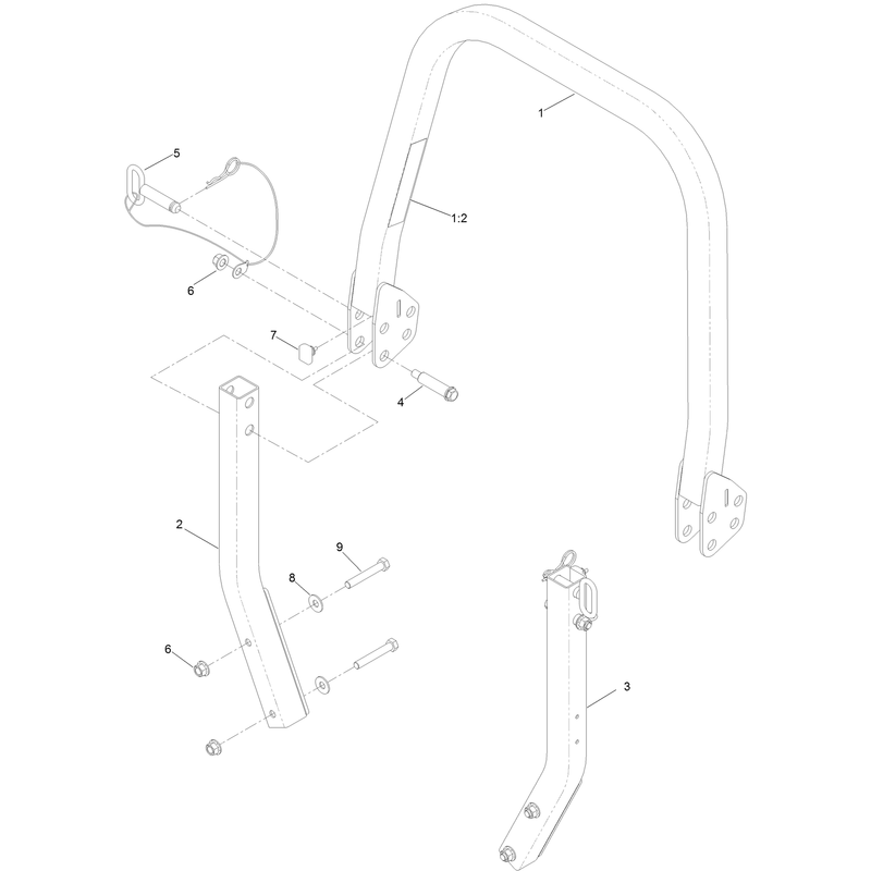 Roll Over Protection System Assembly No 139-8062