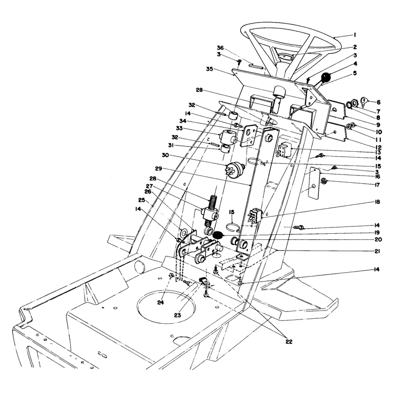 Steering Wheel & Dash Assembly