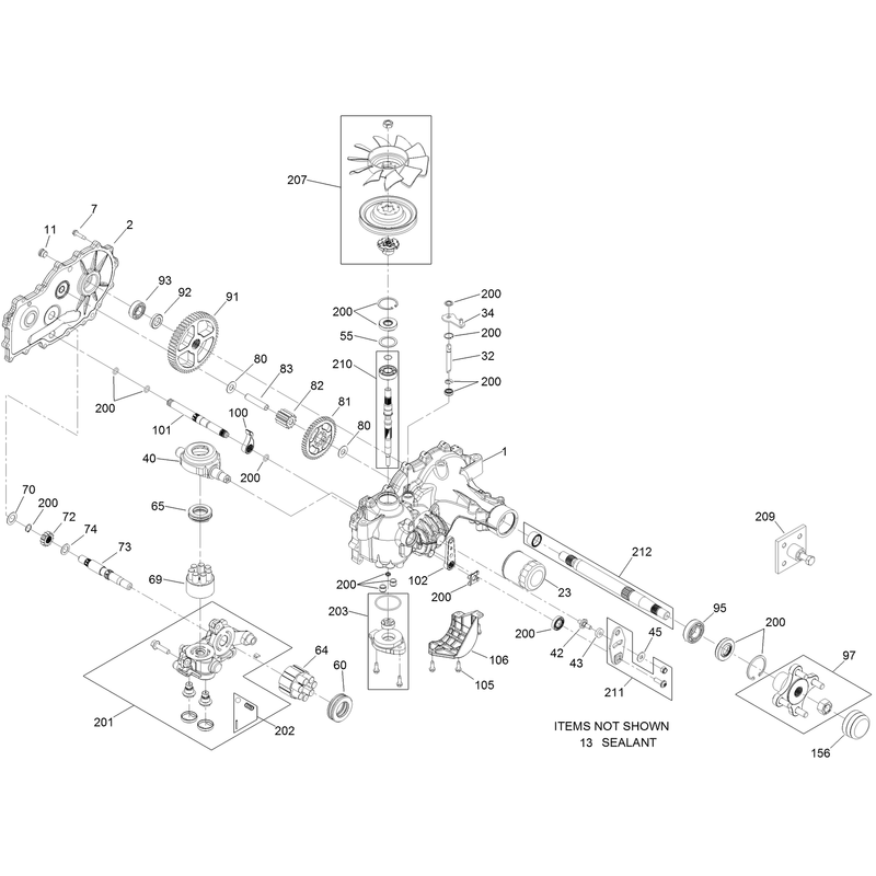 LH Transaxle Assembly No 120-7860
