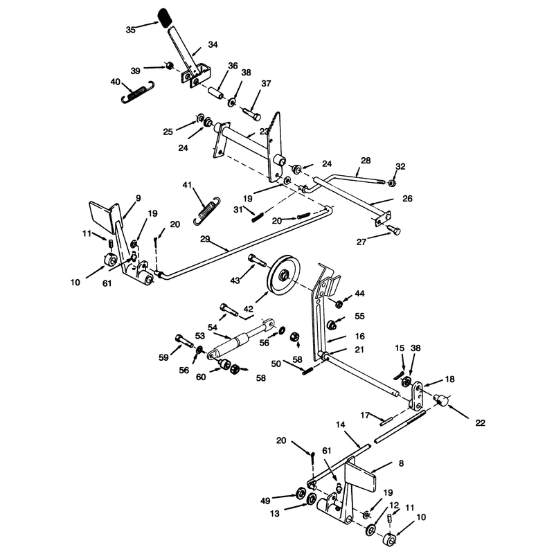Clutch Brake and Speed Control Linkage