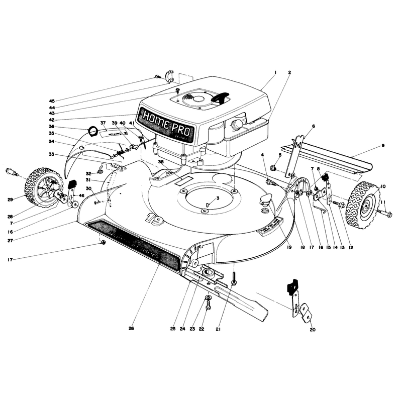 Housing and Engine Assembly