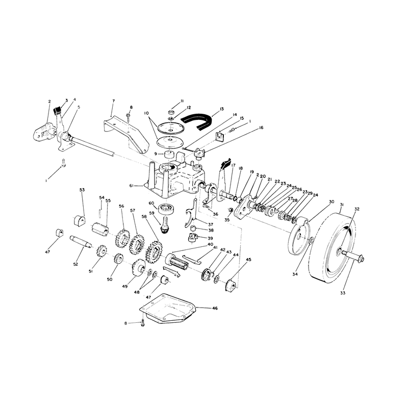 Gear Case Assembly (continued) (model 26620b-0900862 & Up, Model 26620bg-0901242 & Up)