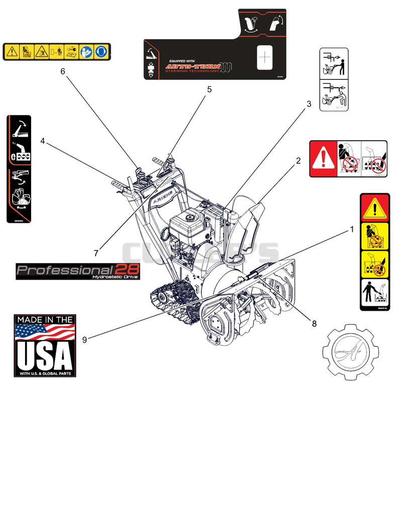 Decals - 28" Track