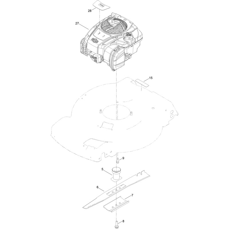 Engine and Blade Assembly