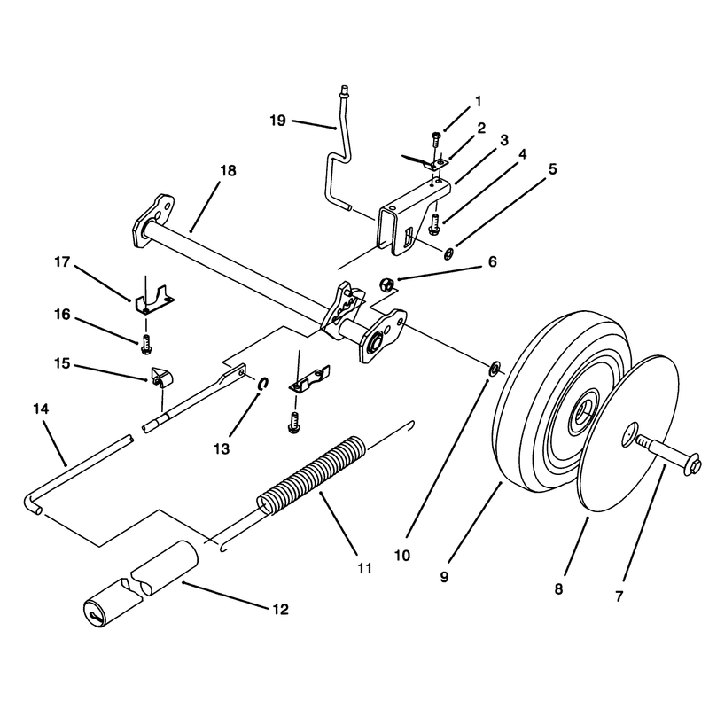 Rear Axle Assembly Model No 20802bc Only