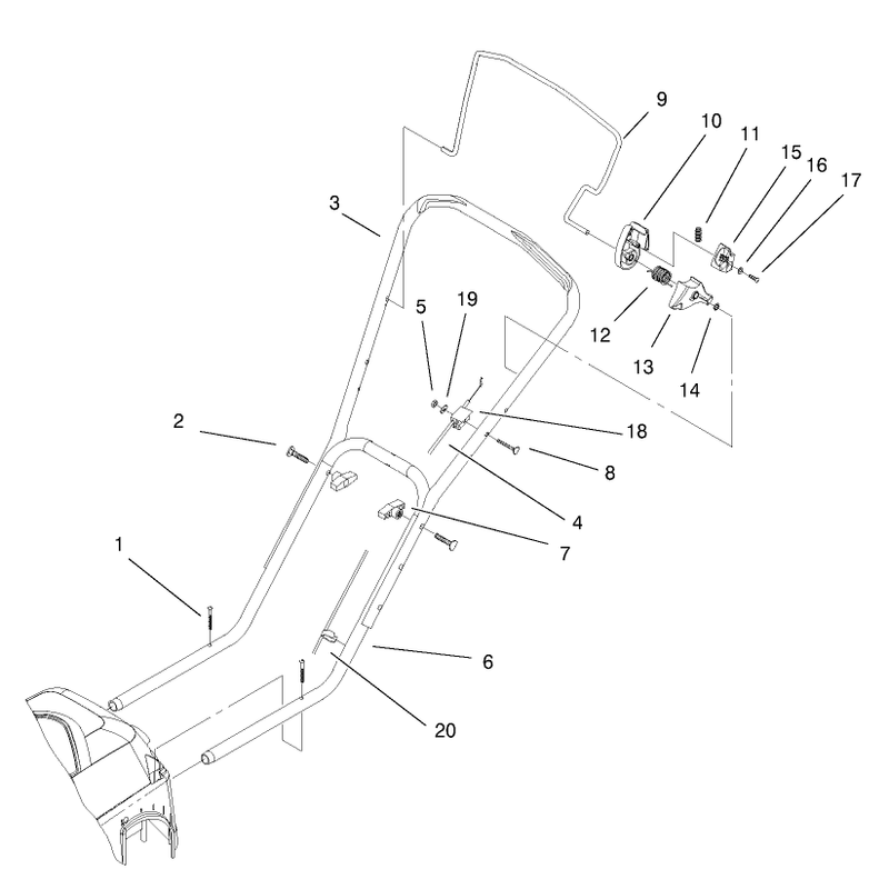 Handle and Controls Assembly