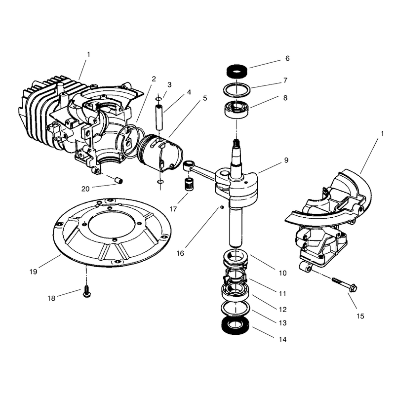 Crankshaft Assembly Model No 47pt7-3