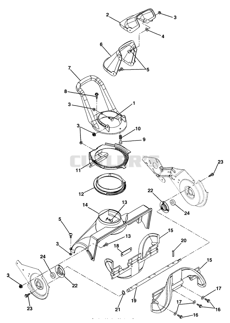 Auger And Discharge Chute