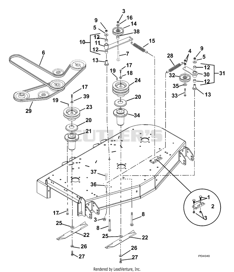 Belts, Spindles, Idlers And Blades