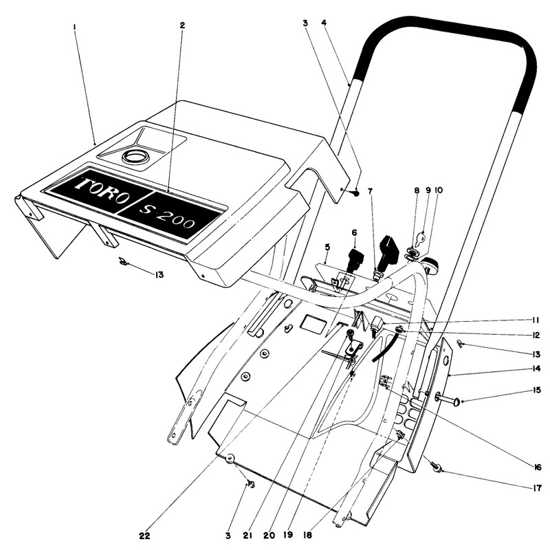 Shroud & Handle Assembly (model 38120)