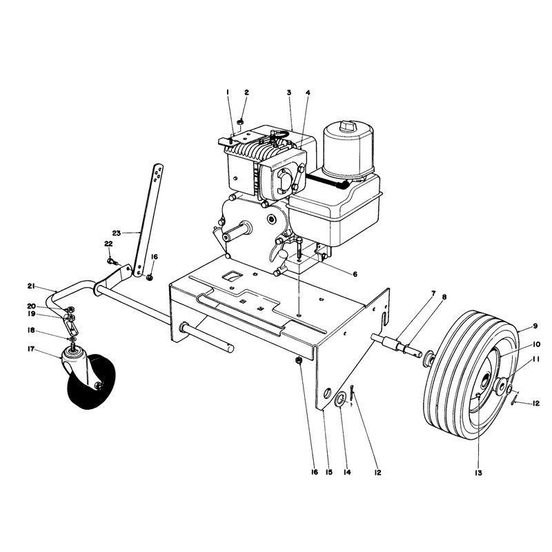 Engine and Base Assembly