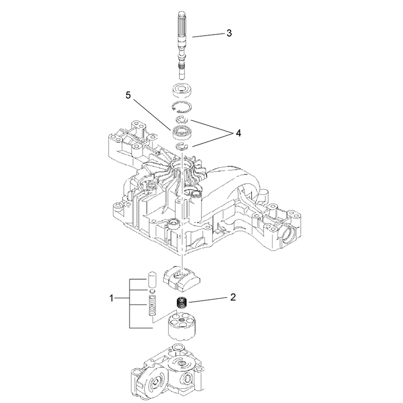 Pump Shaft Assembly Transmission Assembly No 114-3155
