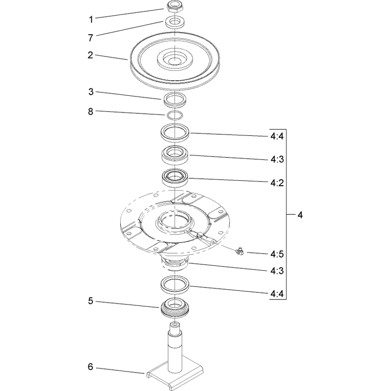 Low Driven Spindle Assembly No 104-3532