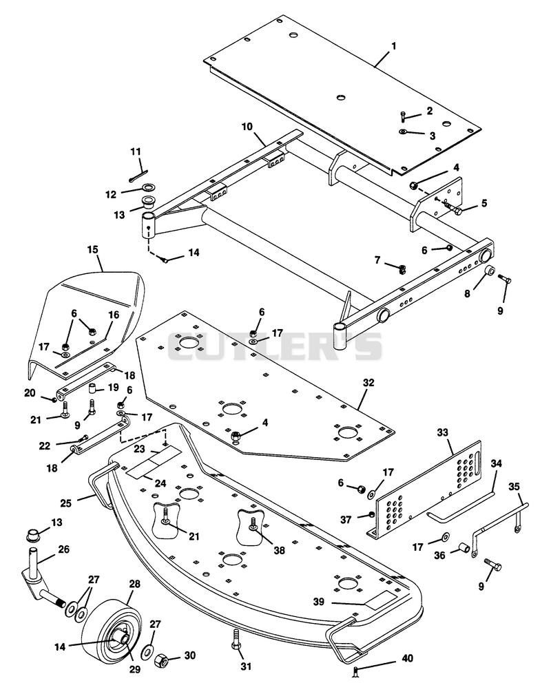 MOWER FRAME