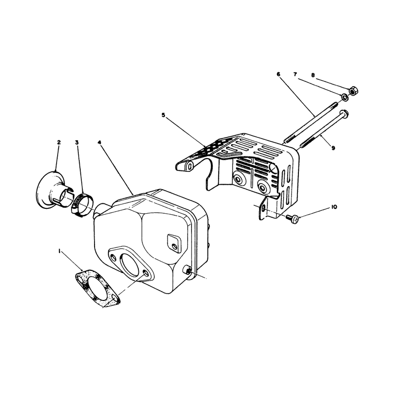 Muffler Assembly Model No 47pk9