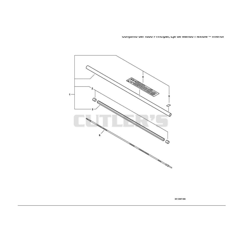 Main Pipe Assembly, Driveshaft -- Lower