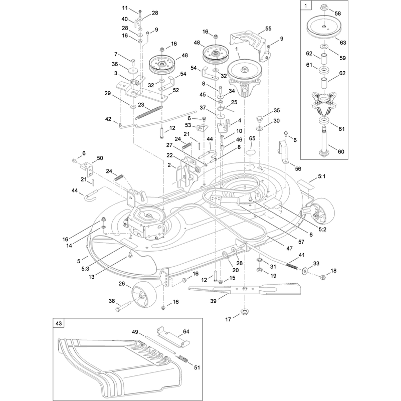 42 Inch Deck Assembly