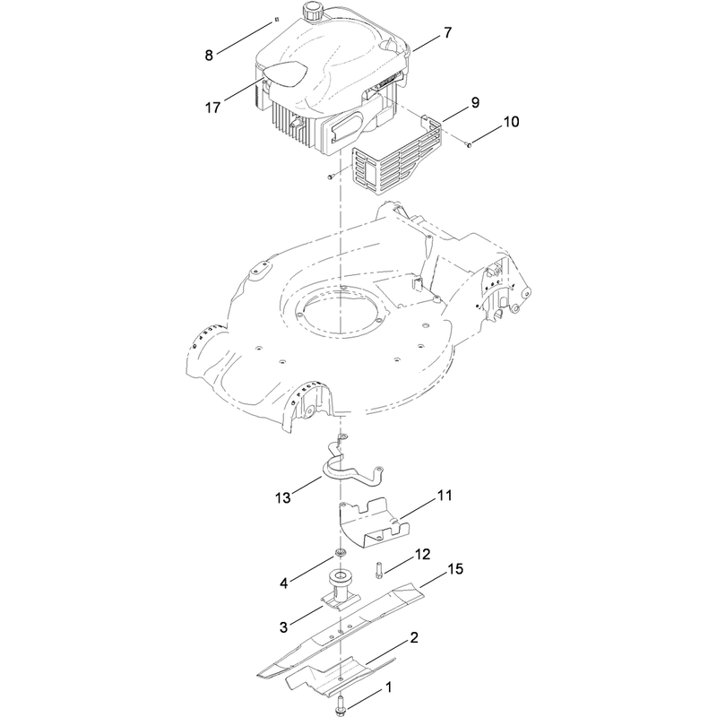 Engine and Blade Assembly