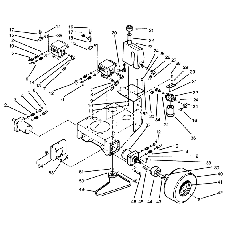 Wheel Assembly and Hydraulic Components