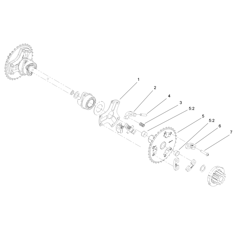 Wheel Clutch Sprocket Assembly