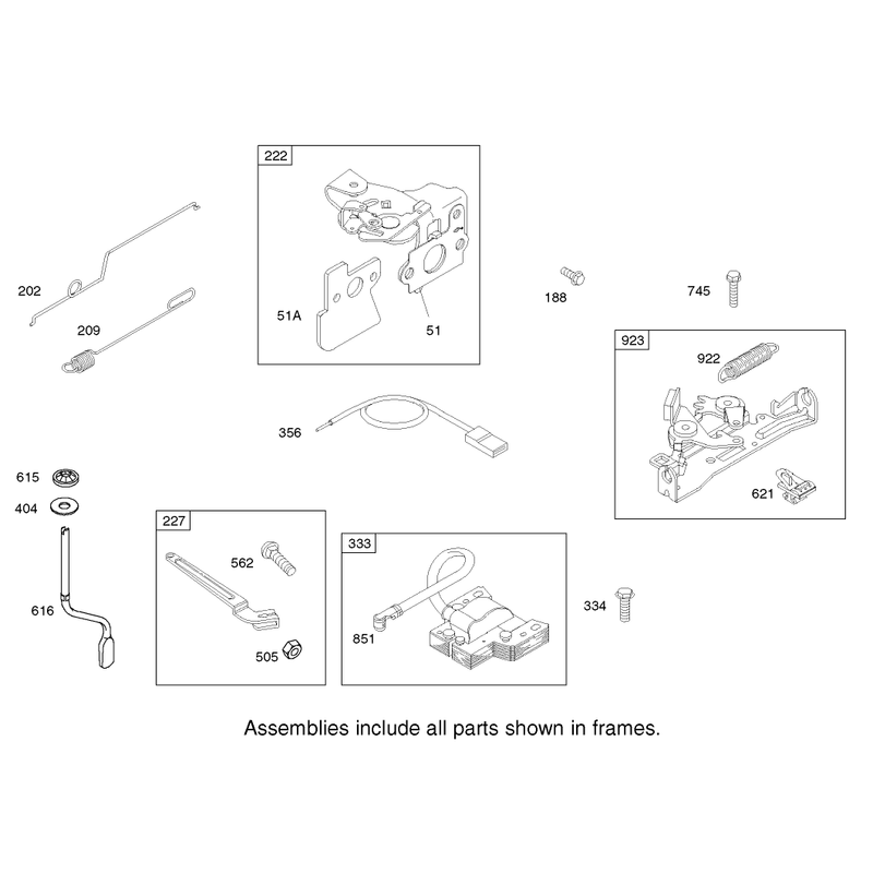 Governor Assembly Engine Briggs and Stratton Model 122602-0120-E1