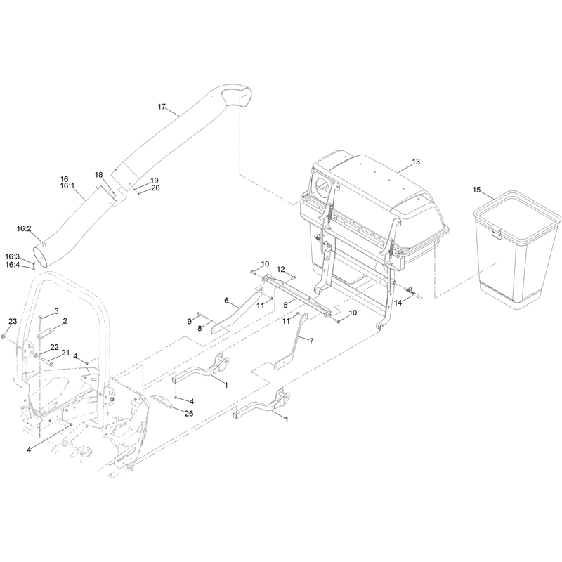 Bagger and Tube Mount Assembly