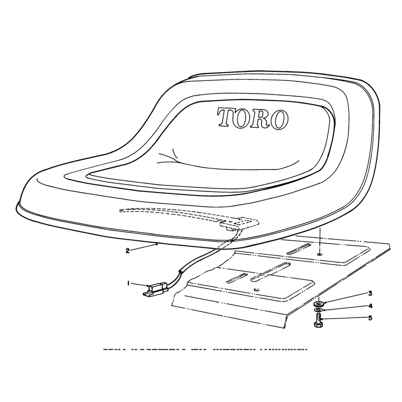 Seat Assembly No 55-8690 Optional