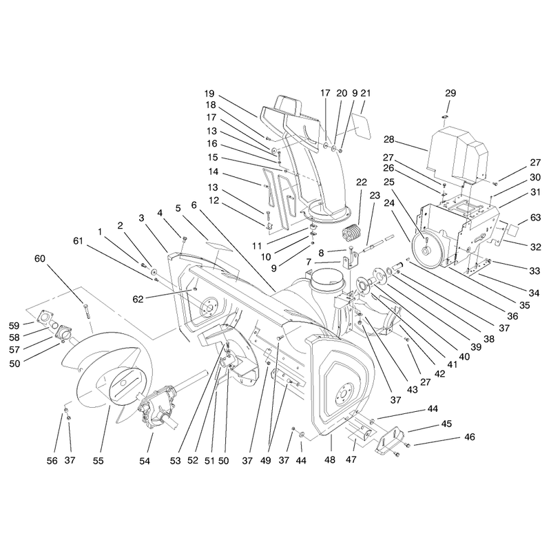 Housing And Engine Frame Assembly